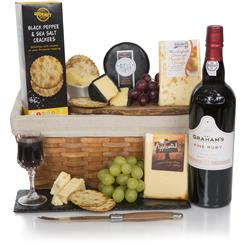 Luxury Port &amp; Cheese Hamper